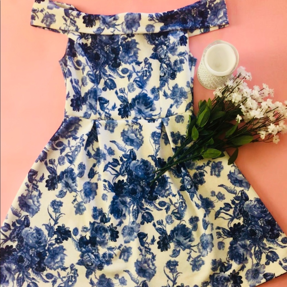 Charlotte Russe Floral Bardot Dress